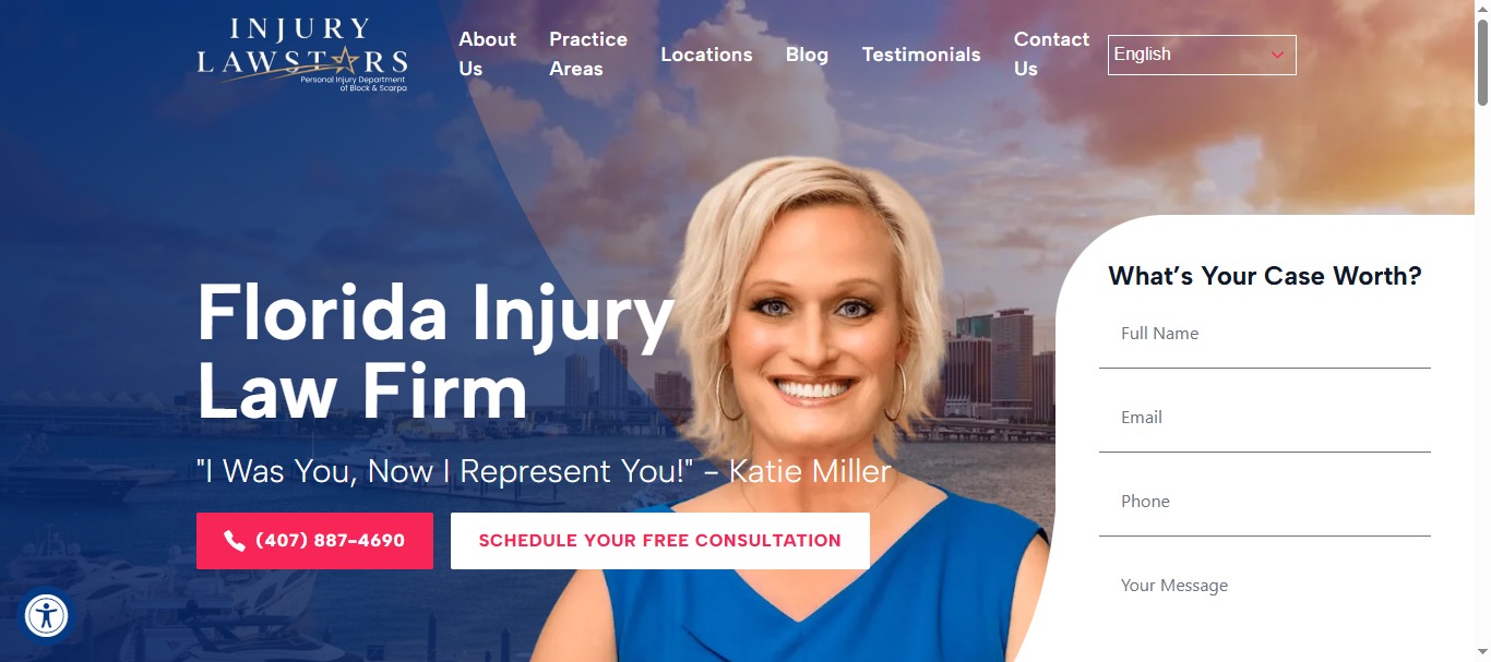 injurylawstars lead generation website
